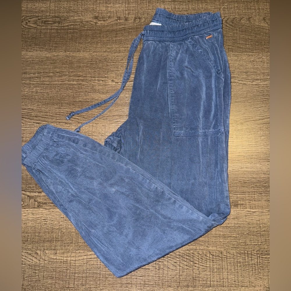 Victoria's Secret PINK Easy Jogger Pants Lightweight Blue Lyocell Blend Small